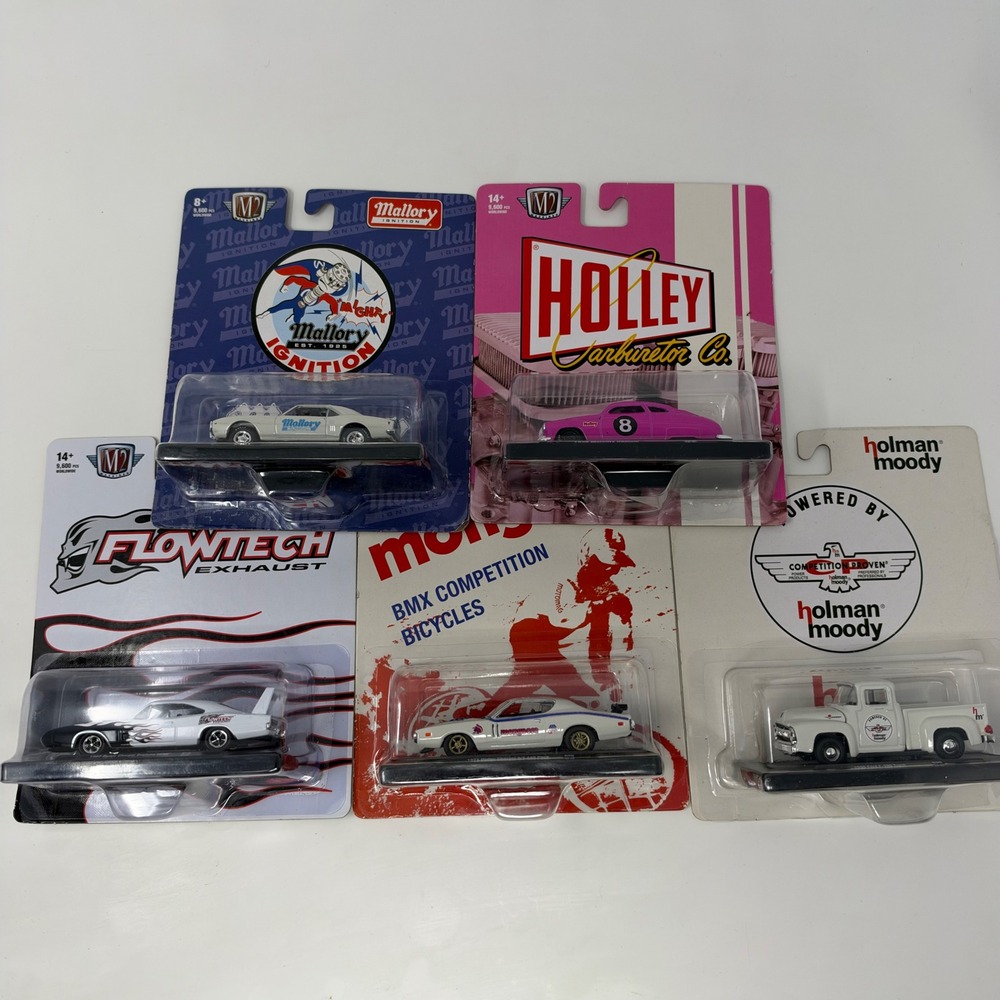 M2 Machines Auto-Drivers Diecast Lot 5 Dodge Charger Ford F-100 Mercury Pontiac